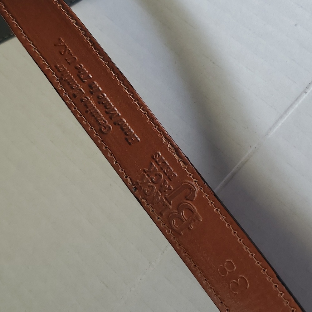 Snakeskin Genuine Leather Belt  sz 38 - Picture 10 of 13